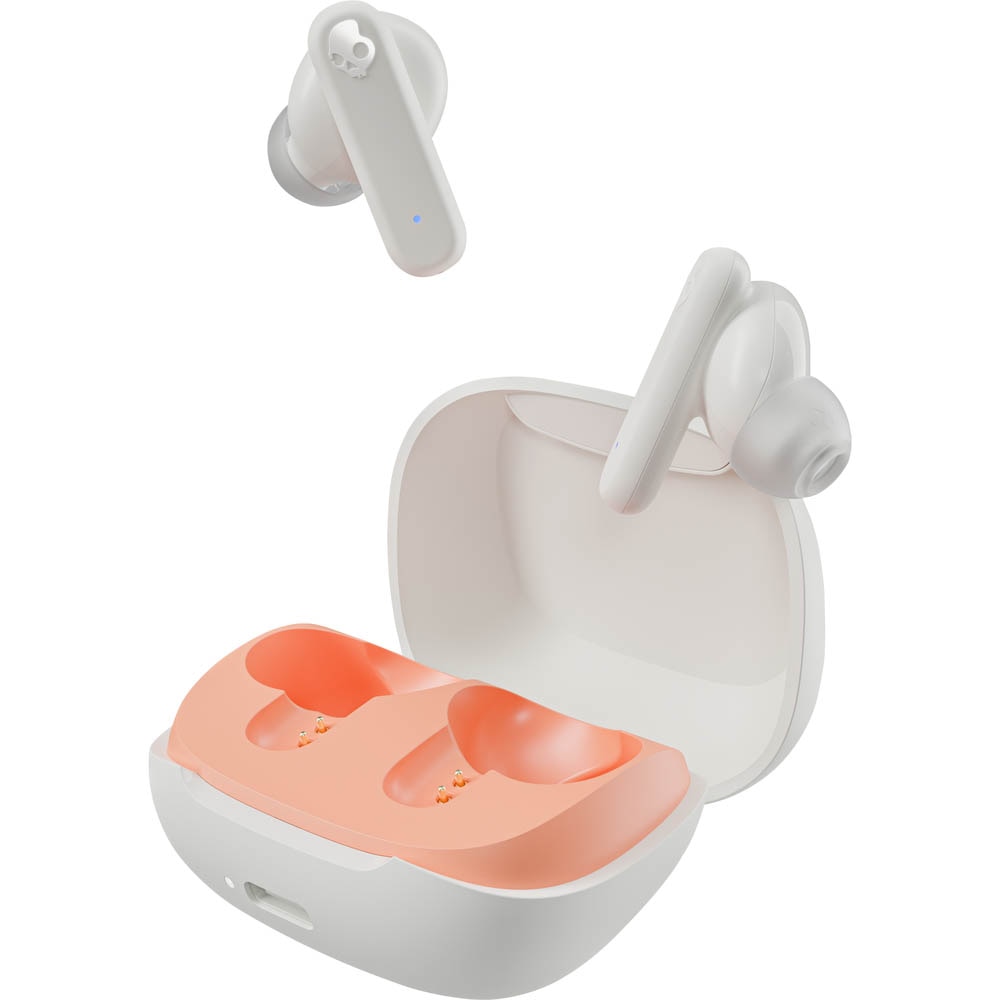 Skullcandy, Earbuds & Headphones, Tech, Smokin Buds, True Wireless, 961906, White/Orange